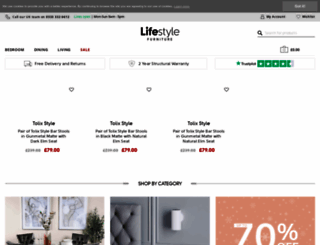 lifestylefurniture.co.uk screenshot