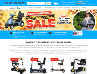 lifestylemobility.com.au screenshot