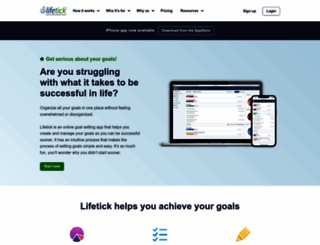lifetick.com screenshot