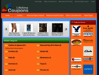 lifetimecoupons.com screenshot