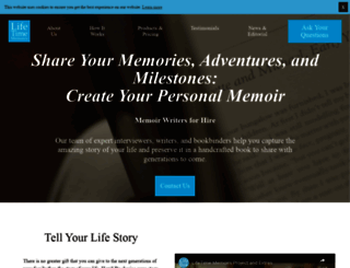 lifetimememoirs.com screenshot