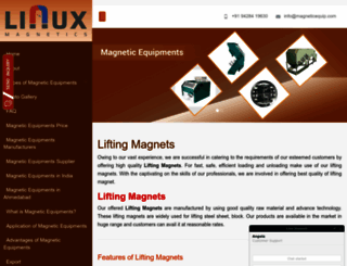 lifting.magneticequip.com screenshot