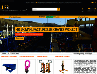 liftingequipmentstore.com screenshot