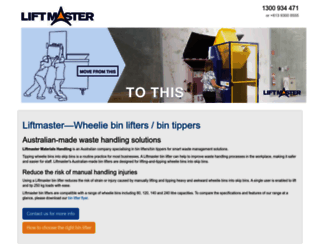 liftmastermh.com.au screenshot