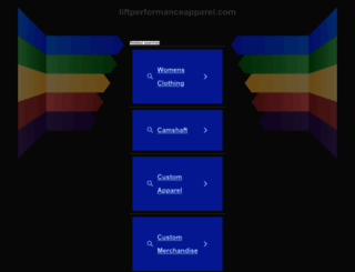 liftperformanceapparel.com screenshot
