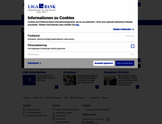 ligabank.de screenshot