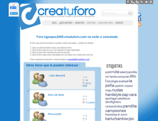 ligaspes2009.creatuforo.com screenshot