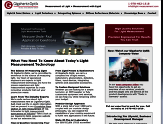 light-measurement.com screenshot