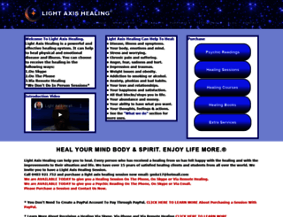 lightaxishealing.com screenshot
