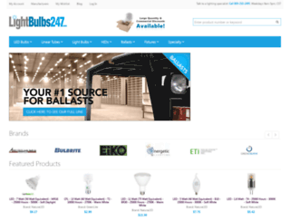 lightbulbs247.com screenshot