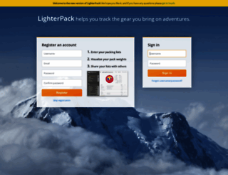 lighterpack.com screenshot