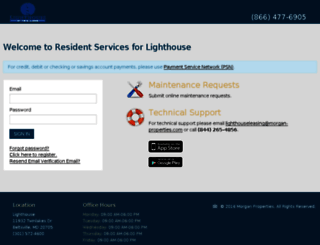 lighthouse-morgan-properties.securecafe.com screenshot