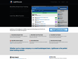 lighthouseapp.com screenshot