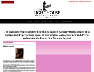 lighthouseopera.org screenshot