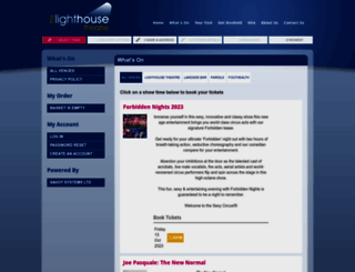 lighthousetheatre.savoysystems.co.uk screenshot