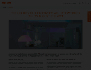 lightify.osram.com screenshot