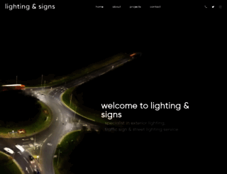 lightingandsigns.co.uk screenshot