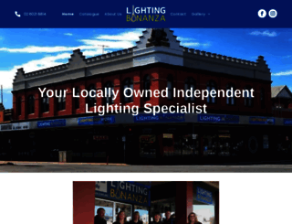 lightingbonanza.com.au screenshot