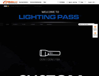 lightingpass.en.alibaba.com screenshot