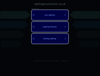 lightingsoundvision.co.uk screenshot