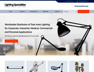 lightingspecialties.com screenshot