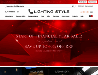 lightingstyle.com.au screenshot