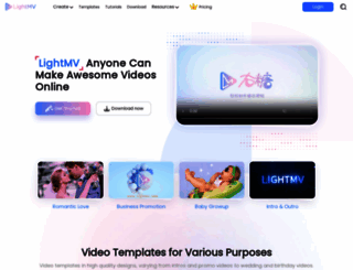 lightmv.com screenshot