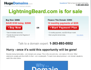 lightningbeard.com screenshot