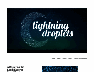 lightningdroplets.wordpress.com screenshot