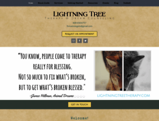 lightningtreetherapy.com screenshot