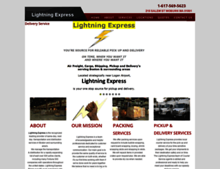 lightningxpress.com screenshot