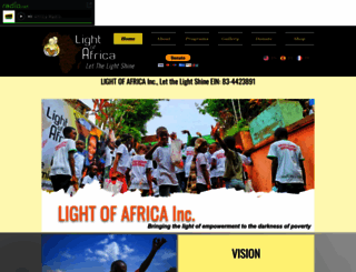 lightofafrica.org screenshot