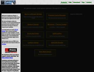 lightroom-plugins.com screenshot