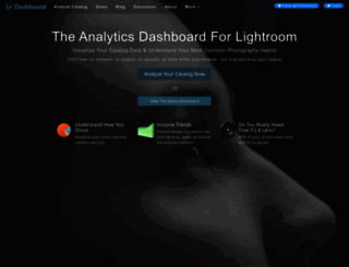 lightroomdashboard.com screenshot
