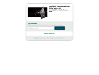 lightsail-a-revolutionary-solar-sailing-spacecraft.backerkit.com screenshot