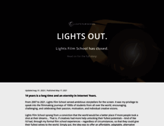 lightsfilmschool.com screenshot
