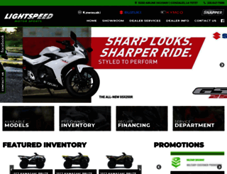 lightspeedcycles.com screenshot
