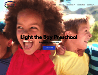 lightthebaypreschool.com screenshot