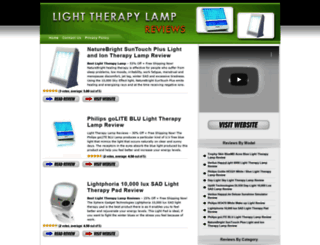 lighttherapylampreviews.com screenshot