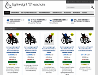 lightweight-wheelchairs.co.uk screenshot
