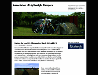 lightweightcampers.org.uk screenshot