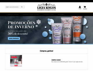 ligiakogosdermocosmeticos.com.br screenshot