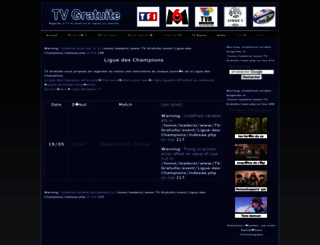 liguedeschampions.tv-gratuite.com screenshot