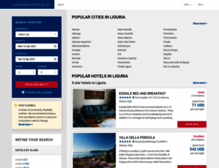 liguriatophotels.com screenshot