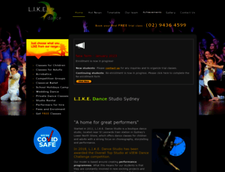 likedance.com.au screenshot