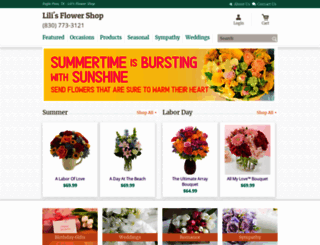 lilisflowershop.net screenshot