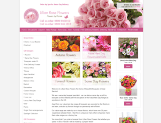 lillianroseflowers.co.uk screenshot
