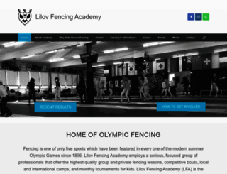 lilovfencing.com screenshot