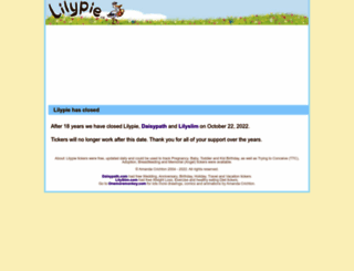 lilypie.com screenshot