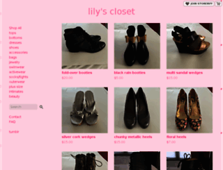 lilyscloset.storenvy.com screenshot